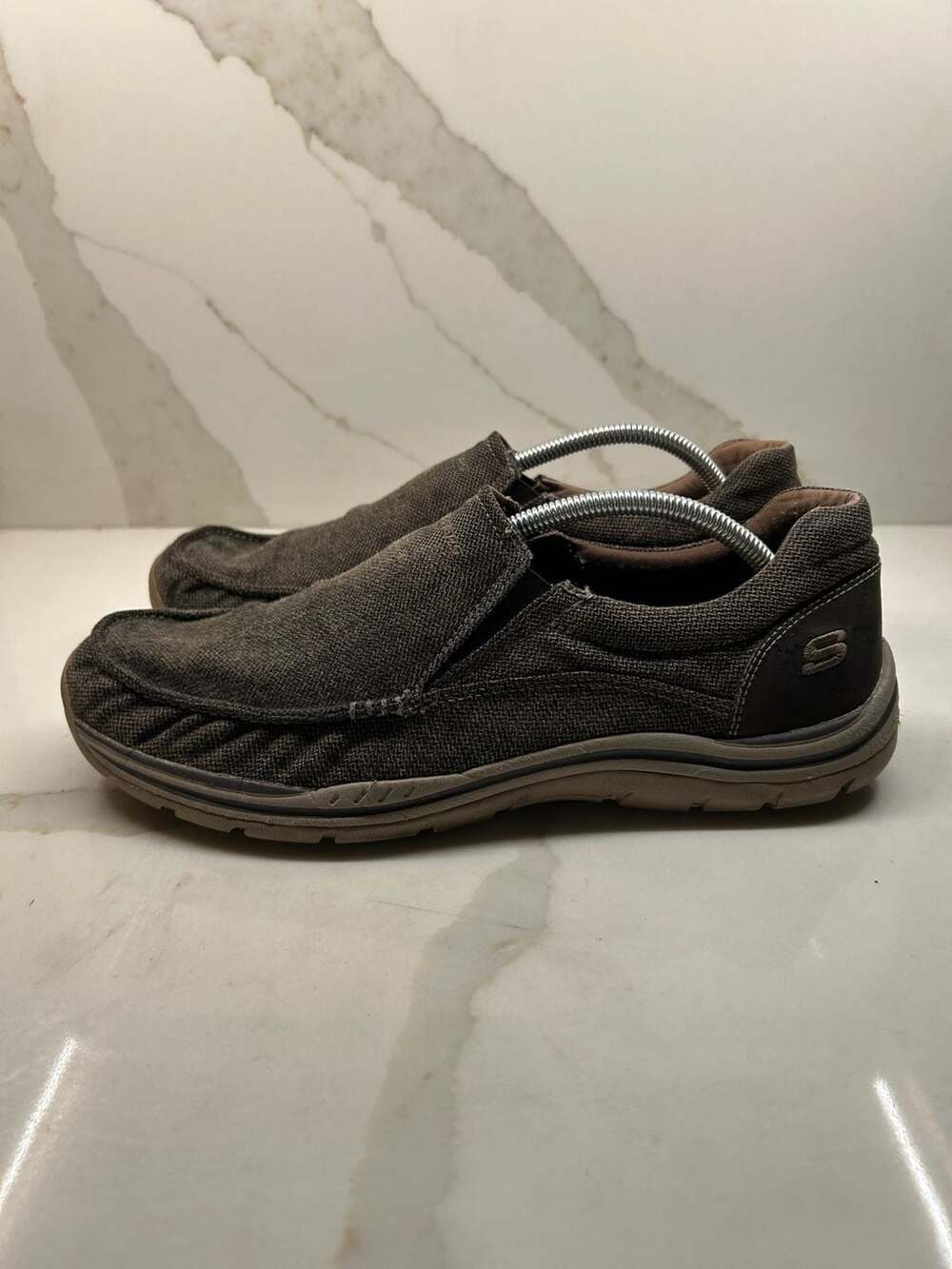 Skechers Men's Relaxed Fit Canvas Slip-On Loafer Shoes ( 11.5)